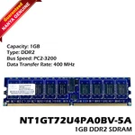 Lot X Nanya 1GB 400MHZ PC2-3200R DDR2 Ecc Server Memory Ram NT1GT72U4PA0BV-5A. Fixed Price $23.99.