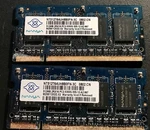1GB Nanya (2X512MB) PC2-5300 DDR2 667MHZ Sodimm Ram Memory NT512T64UH8B0FN-3C. Fixed Price $10.00.