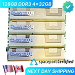 Samsung 128GB (4X 32GB) DDR3 Ecc Ram PC3L-10600R Hp Dell Server Memory Kit. Fixed Price $183.65.