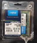 Crucial 16GB Kit (8GBX2) DDR3 1866 Mt/s Sodimm 204-PIN Memory CT2K. Fixed Price $89.00.
