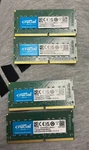 Crucial 32GB DDR4-2666 So-dimm Ram CT8G4SFRA266 260-PIN (4X8GB). Fixed Price $119.50.