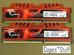 Skill Ripjaws F3-10666CL9D-16GBXL DDR3 PC3-10600U Lot (2) 8GB = Ram. Fixed Price $37.99.