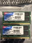 DDR2 2GB X2 Patriot PSD22G6672S PC2-5300 Sodimm CL5 Laptop Memory Ram. Fixed Price $12.99.