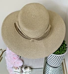 Flash Sale! Eric Javits Squishee Metallic Shimmer Natural Beige Sun Hat W/bow. Fixed Price $142.00.