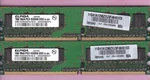 2GB 2X1GB PC2 5300 DDR2-667 Elpida EBE10UE8ACFA-6E-E Ibm 41X4256 Ram Memory Kit. Fixed Price $7.20.