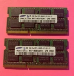 Samsung 4GB (2X2GB) 2RX8 PC3-8500S Laptop Memory Ram M471B5673DH1-CF8. Fixed Price $9.98.