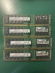 Samsung 128GB (4X32GB) DDR4 Dimm Ecc Registered PC4-2400T Server Ram. Fixed Price $350.00.