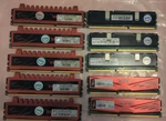 10 Mixed Brand 4GB DDR3 Desktop Memory W/ Heat Shields Skill, Adata, Visiontek. Fixed Price $59.99.