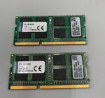Lot Of Kingston DDR3 8GB Each (2 X = 16GB) PC3 1600MHZ Ram Memory B/green. Fixed Price $30.60.