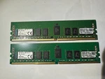 Kingston 16GB (2X8GB) DDR4 2133MHZ PC4-2133P Registered Ecc Server Ram Kth- PL42. Fixed Price $55.00.