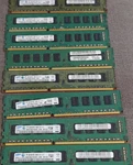 Samsung 32GB (8X4GB) DDR3 PC3-10600E Ecc 240-PIN Dimm M391B5273CH0-CH9. Fixed Price $24.99.