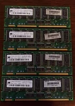 Lot Of 4 Micron 128MB PC100-222-622R Server Memory Ram MT18LSDT1672G-10EC2. Fixed Price $19.00.
