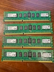 Kingston 8GB 1RX4 PC3-12800R-11-12-C2 Ecc Reg Server Memory KVR16R11S4/8I Tested. Fixed Price $29.99.