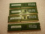 Samsung/micron 8GB (4 2GB) 2RX8 PC3 10600U Memory Ram Hp # 497157-D88. Fixed Price $22.46.