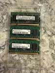Samsung Qimonda 3X512MB DDR2 Dimm PC2-5300S Ram Modules Lot. Fixed Price $9.99.