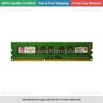 KVR1066D3E7S/4G Kingston 4GB DDR3 Ecc PC3-8500 1066MHZ 2RX8. Fixed Price $35.55.