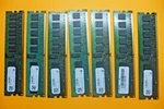 Lot Of 7 Samsung 2GB 2RX8 PC2-5300P-555-12-G3 Server Memory M393T5663QZA-CE6. Fixed Price $28.66.