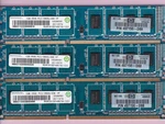 3GB 3X1GB PC3-10600 DDR3-1333 Ramaxel RMR1810EF48E7W-1333 Hp 497156-D88 Kit. Fixed Price $9.90.
