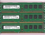 12GB 3X4GB PC3-12800 Micron MT8JTF51264AZ-1G6E1 DDR3-1600 Desktop Ram Memory Kit. Fixed Price $19.90.