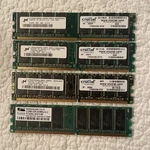 3-512MB 2X256MB DDR-400 Crucial/micron CT3264Z265 One Promos DDR400 Mhz. Fixed Price $14.00.