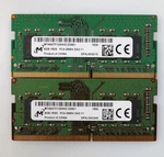 Lot 2X 8GB (16GB) Micron MTA8ATF1G64HZ-2G6E1 PC4-2666V DDR4 Sodimm Laptop Memory. Fixed Price $95.00.