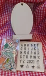 Kingston Craft Holiday Kit. 20 Wooden Ornaments, Stamps & Accessories. Fixed Price $10.00.