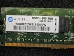 Wintec WD2RE02GX818-800I-PQ 2GB DDR2 240PIN Dimm. Fixed Price $10.50.