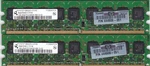 2GB 2X1GB PC2-6400E Qimonda DDR2-800 HYS72T128020EU-2.5-B2 Ecc Kit Hp 444908-051. Fixed Price $8.98.