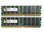 Kingston DDR1 - Pc 2100 X 1GB (total 2GB) Memory. Test Ok 100%. Fixed Price $29.47.