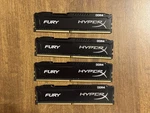Kingston Hyperx Fury DDR4-2133 Dimm Ram 4X8GB 32GB PC4-17000 HX421C14FBK2/16. Fixed Price $119.99.