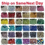 1440 Pcs Dmc Iron Hotfix Crystal Rhinestones Colors SS6 SS10 SS16 SS20, 2-5MM. Fixed Price $7.99.