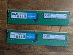 X2 Micron 8GB PC4-2666V-R 2RX8 DDR4 Ecc Registered MTA18ASF1G72PDZ-2G6F1RI. Fixed Price $63.99.