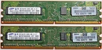 Samsung M378T2863EHS-CF7 2GB X 1GB PC2-6400U DDR2 800. Fixed Price $15.00.