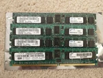 Lot Of 4 Ibm Fru 12R8255 M338T2953CZ3-CD5M2 1GB Dimms. Fixed Price $21.99.