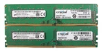 Lot 2X 8GB (16GB) Micron MTA16ATF1G64AZ-2G1A1 DDR4-2133P Udimm Desktop Memory. Fixed Price $49.99.