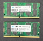 Axiom 32GB (2X16GB) 2RX8 PC4-21300S DDR4-2666 2GX64 Laptop Memory Ram. Fixed Price $110.00.