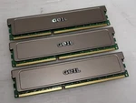 (3X2GB) DDR3, PC3-12800, 1600MHZ, 1.6V, Geil GV36GB1600C9TC, Working. Fixed Price $8.60.