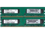 2GB 2X1GB PC2 5300 Elpida DDR2-667 Ram Memory Kit EBE11UD8AGWA-6E-E Ibm 30R5126. Fixed Price $7.20.