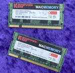 Komputerbay Macmemory 4GB DDR2 So-dimm PC2-5300 200-PIN Non-ecc Ram 2X2GB. Fixed Price $14.75.
