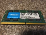 Crucial 32GB PC4-21300 (DDR4-2666) Memory (CT32G4SFD8266). Fixed Price $140.00.
