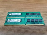 2GB 2X1GB Kingston PC2-6400 KVR800D2N5/1G DDR2-800 Desktop Ram Memory Kit 240PIN. Fixed Price $7.50.