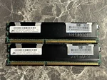 2X Micron 8GB 2RX4 PC3-10600R Ecc Dimm (MT36JSZF1G72PZ-1G4D1DD/HPE 500205-071). Fixed Price $17.00.