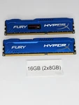 Hyperx HX316C10F/8 16GB (2X8GB) 2RX8 PC3-12800 DDR3 Desktop Memory. Fixed Price $27.95.