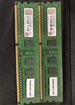 Transcend 8GB Kit (2X4GB) DDR3-1600 Desktop Ram PC3-12800 1RX8 TS4D30US11LNE1. Fixed Price $25.00.