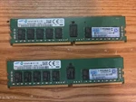 Samsung M393A2K40BB1-CRC0Q 16GB 1RX4 PC4-2400T DDR4 Ecc Server Ram Memory. Fixed Price $150.00.