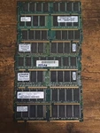 1GB Bundle (8 Sticks) 128MB Sdram PC100/PC133 & DDR1 Ibm, Kingston, Hynix. Fixed Price $40.00.