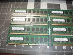 Samsung 1GB 2RX8 PC2-6400U DDR2 M378T2953EZ3-CF7 Desktop Memory Lot Of Pcs. Fixed Price $12.00.