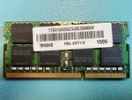 Lenovo 03T7118 8GB PC3-12800 DDR3-1600MHZ Sodimm Laptop Memory Ram. Fixed Price $19.99.