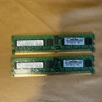 2PC Samsung 512MB DDR2 Registered Ecc PC2-3200R-333-12-A3 M393T6553CZ3-CCC. Fixed Price $9.88.