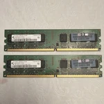 Infineon 2X 1GB DDR2 Dimm Ram Modules 240-PIN HYS64T128020EU-2.5-B2. Fixed Price $37.00.
